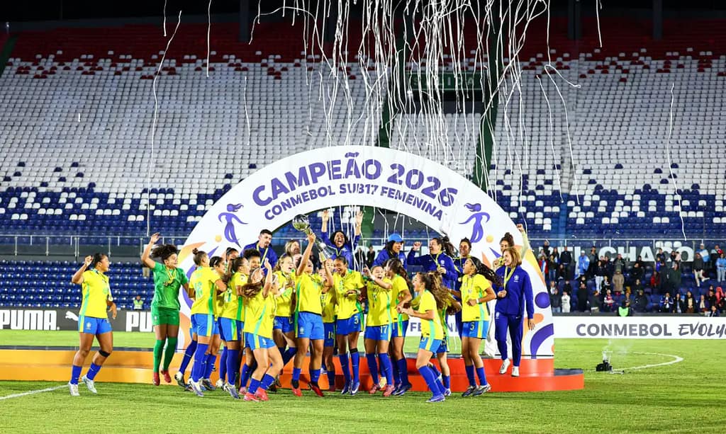Brasil derrota Argentina e é campeão Sul-Americano Sub-17 feminino