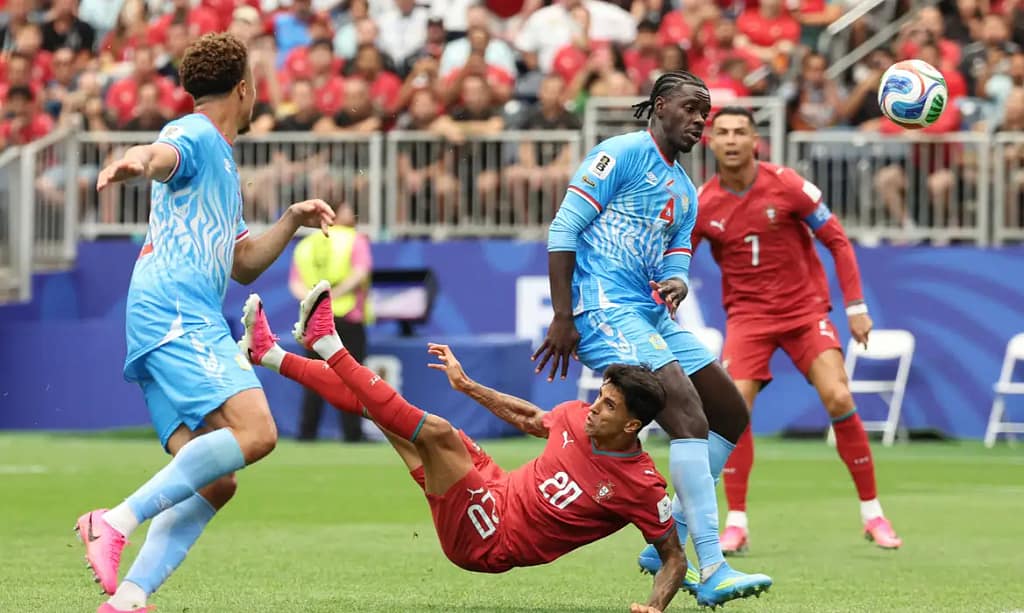 Portugal e RD Congo empatam; congoleses marcam primeiro gol em Copas
